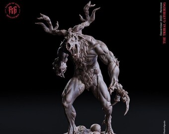 Wendigo, Man-Eating Monster | Flesh of Gods | RESIN| Folklore | Cryptid | Fantasy | DnD | RPG | Tabletop | Gaming | Miniatures