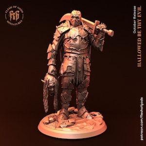 Jason, Black Knight of Crystal Lake | Flesh of Gods | RESIN| Horror | Friday the 13th | Fantasy | DnD | RPG | Tabletop | Gaming | Miniatures