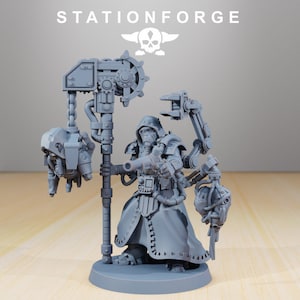 Scavenger Scrapper | Station Forge |RESIN| Imperial Guard Mechanical Soldiers | Sci-fi | DnD | RPG | Tabletop | Gaming | Miniatures