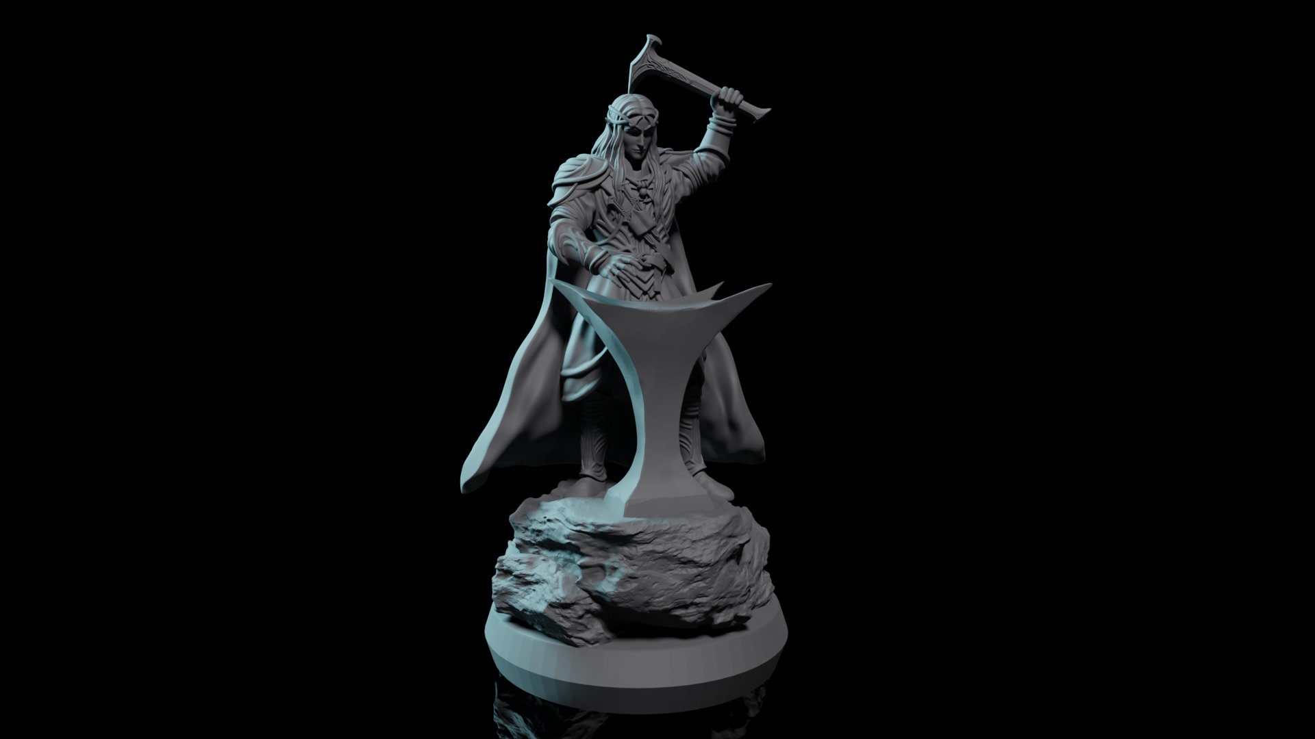 Ancient Elven Smith | Dandelion in Middle Earth | RESIN | Lord of the Rings | Shadow of Mordor | Ringmaker | Fantasy | Tabletop | Miniatures