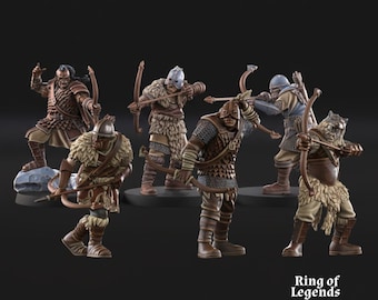 Morlok Orch Archers | Davale Games | RESIN | DnD | RPG | Bordsspel | Spel | Miniatyrspel