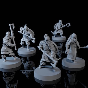 Sea Lords Viking Huscarls | The Printing Goes Ever On | RESIN | Historical | Rohan | Vikings | Barbarians | RPG | Tabletop | Miniatures