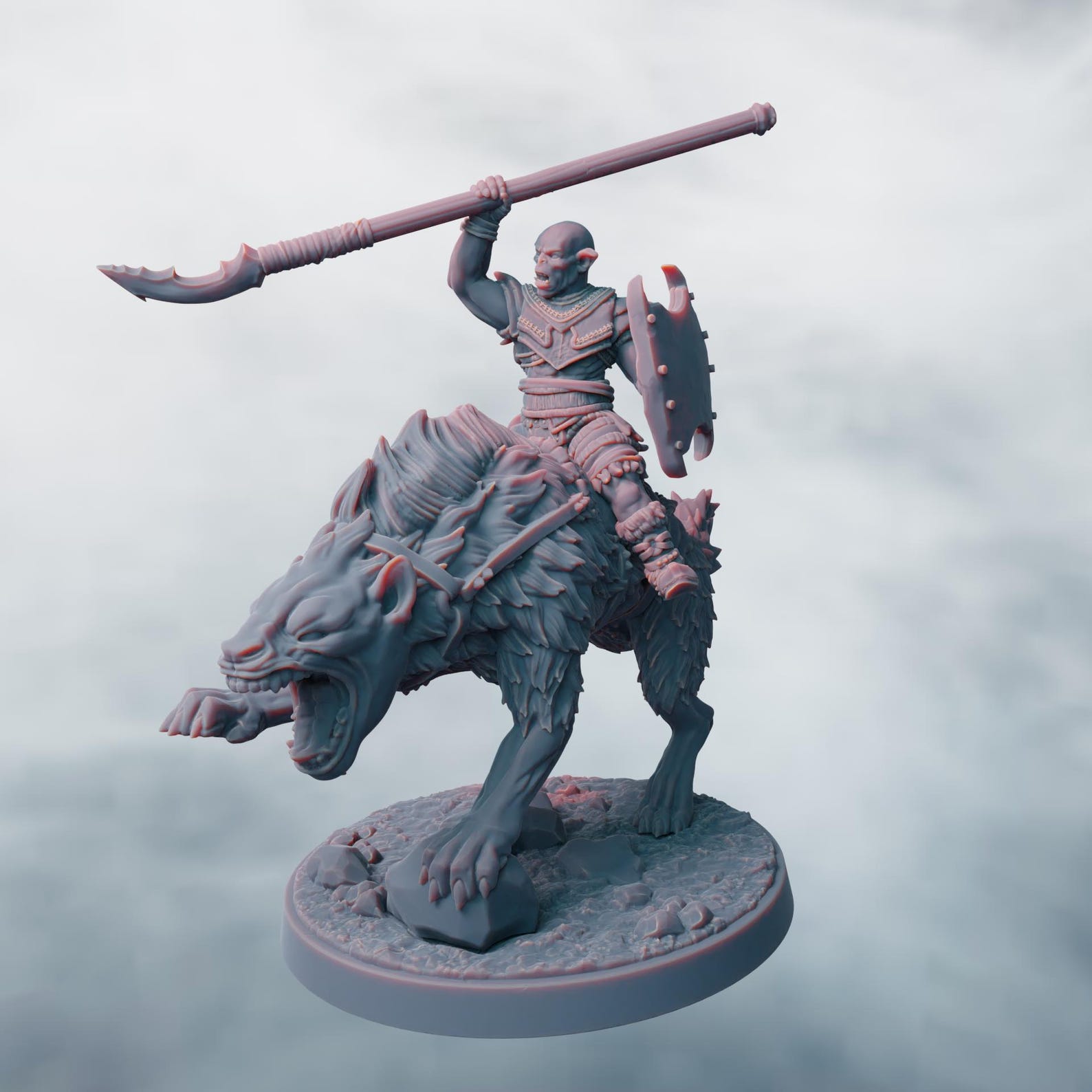 Warg Riders | Papel 3d | RESIN |white Hand | Fantasy | Dnd | RPG ...
