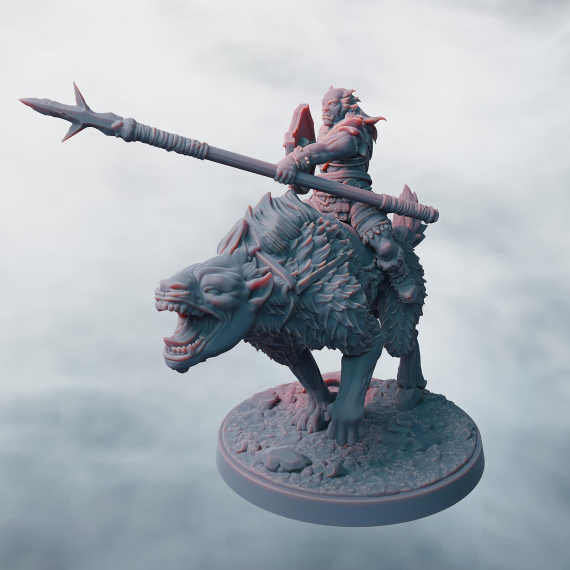 Warg Riders | Papel 3d | RESIN |white Hand | Fantasy | Dnd | RPG ...