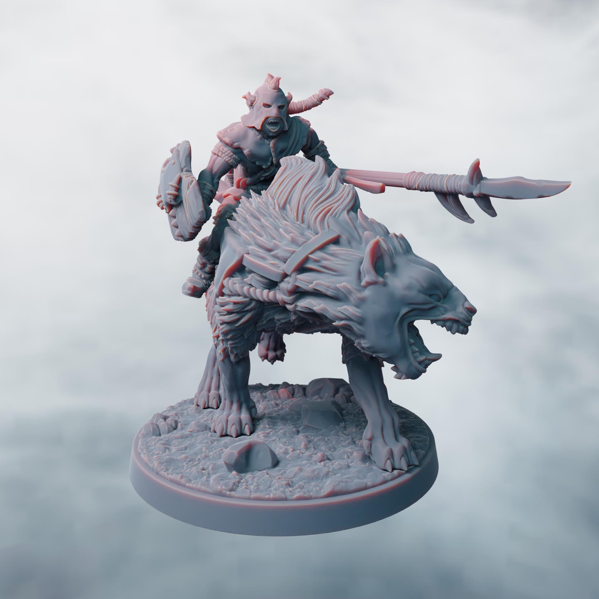 Warg Riders | Papel 3d | RESIN |white Hand | Fantasy | Dnd | RPG ...