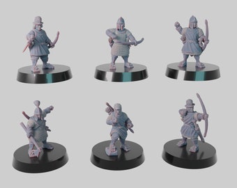 Halfling Militia | KzK Minis | Khurzluk | RESIN | Halflings | Fantasy | DnD | RPG | Tabletop |Miniatures