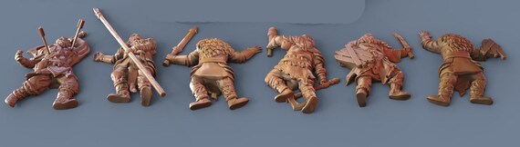 Middle Earth Casualties/dead/wounded | Papel 3d | RESIN | Lord of