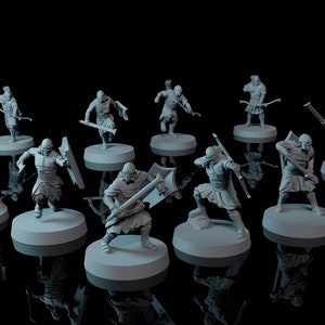 Blood-Handed Uruk Scouts | Davale Miniatures | RESIN | Uruk | Fantasy | DnD | RPG | Tabletop | Gaming | Miniatures