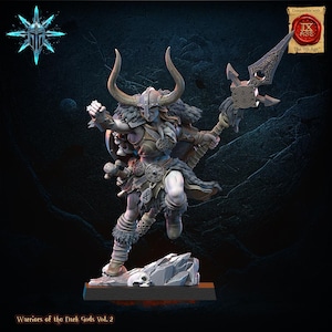 Marauder Shieldmaiden | Lost Kingdom Miniatures | RESIN | Evil Humans | Warriors of the Dark Gods | Chaos | Fantasy | Miniatures