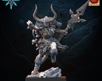 Marauder Shieldmaiden / Lost Kingdom Miniatures / RESINA / Humanos malvados / Guerreros de los dioses oscuros / Caos / Fantasía / Miniaturas