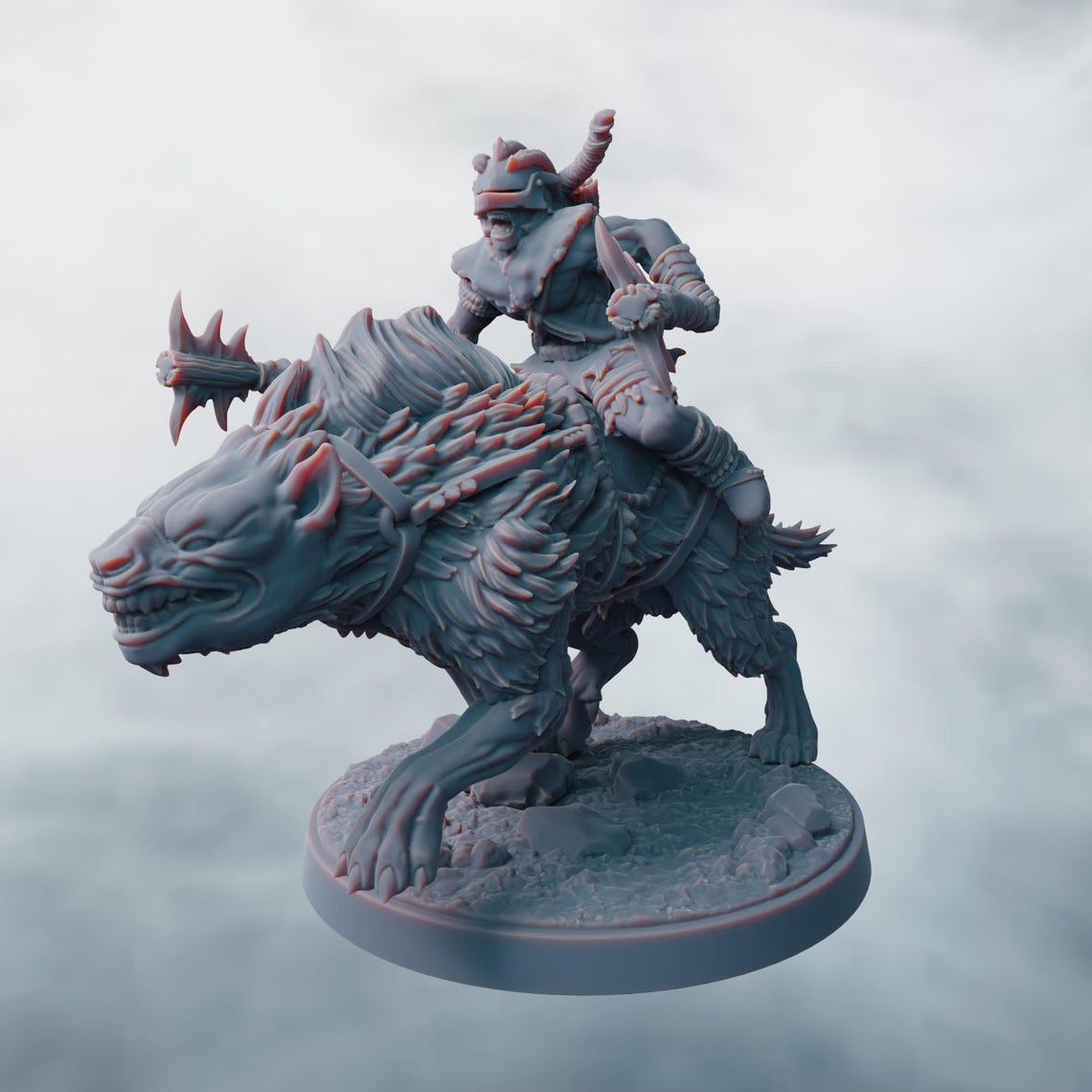 Warg Riders | Papel 3d | RESIN |white Hand | Fantasy | Dnd | RPG ...