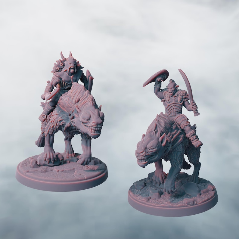 Warg Rider Captains | Papel 3d | RESIN | Lord of the Rings | White Hand ...