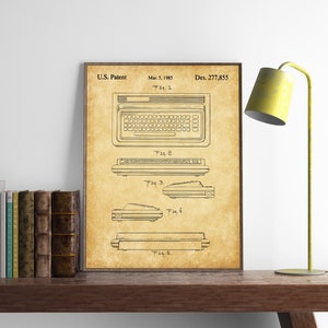 Commodore MAX Patent Print, Retro Computer Poster Art, Vintage Computer Wall Art, Computer Geek Gift, Programmer Gift Idea, INSTANT DOWNLOAD