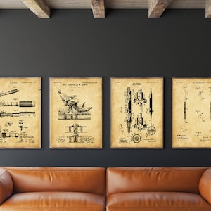 Dentist Patent Prints, Wall Art Poster Set of 4, Dental Surgery Art Print, Dental Patent Prints, Dentist Art Prints Gift, INSTANT DOWNLOAD