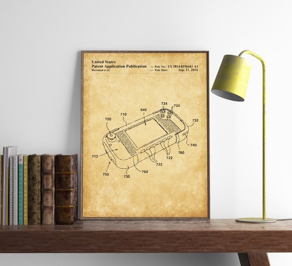Gameboy Patent Print Blueprint Poster Console Game Design - Etsy