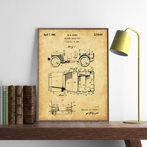 Willy&#39;s Jeep Patent Poster, US Army, Army Gifts, Willys Jeep, Military Gifts, INSTANT DOWNLOAD