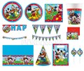 Mickey Mouse Birthday Party Supplies:  Plates, Cups, Balloons, Napkins, Table Cover Party Decor product logo