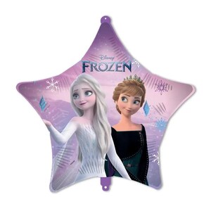 Frozen 2 Birthday Party Supplies: Plates, Cups, Balloons, Napkins, Table Cover Party Decor 1 x foil star 18''