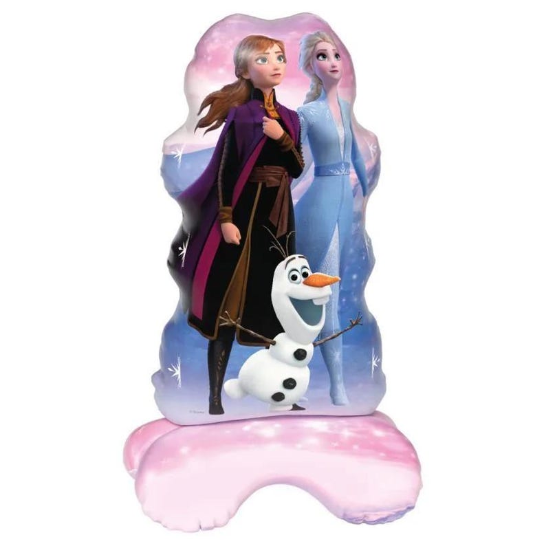 Frozen 2 Birthday Party Supplies: Plates, Cups, Balloons, Napkins, Table Cover Party Decor 1xElsa & Anna Stand