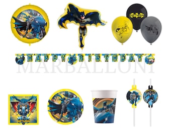 BATMAN Rogue Rage Party Supplies Party Decor Tableware Balloons Napkins Plates Table cover Banner Cups