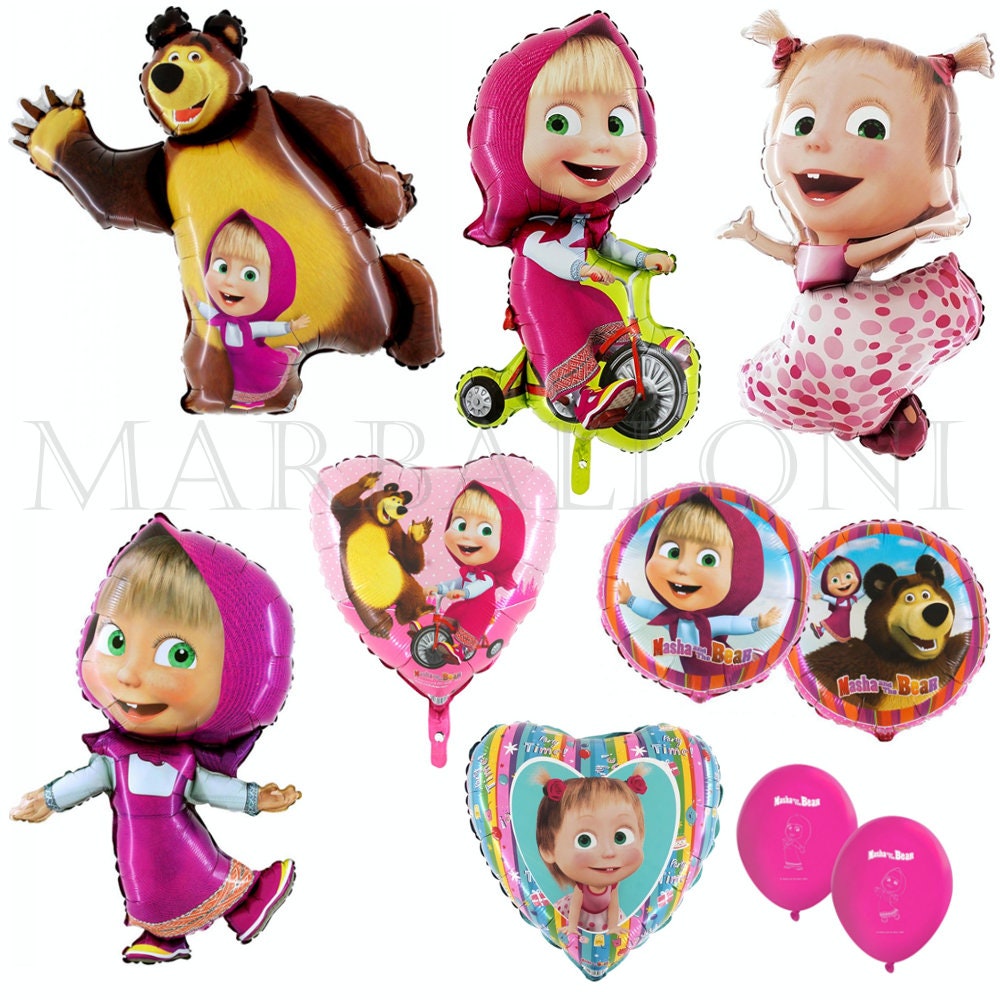 Masha et Michka Anniversaire, 23 Pcs Masha Bear Décoration Anniversaire  Fiol Ballon, Masha et Michka Bannières de Anniversaire Ballon Masha et  Michka Joyeux Anniversaire Aluminium Ballons : : Cuisine et Maison