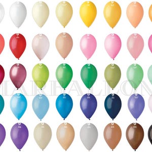 Gemar latexballonnen, pastel, alle kleuren en maten: 5", 12", 19"