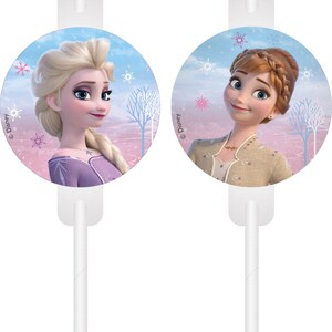 Frozen 2 Birthday Party Supplies: Plates, Cups, Balloons, Napkins, Table Cover Party Decor 1 x 4 paper straws