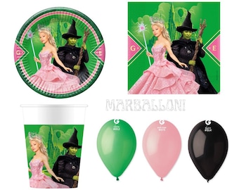 WICKED Birthday Party Supplies: Plates, Cups, Balloons, Napkins, Table Cover Party Decor