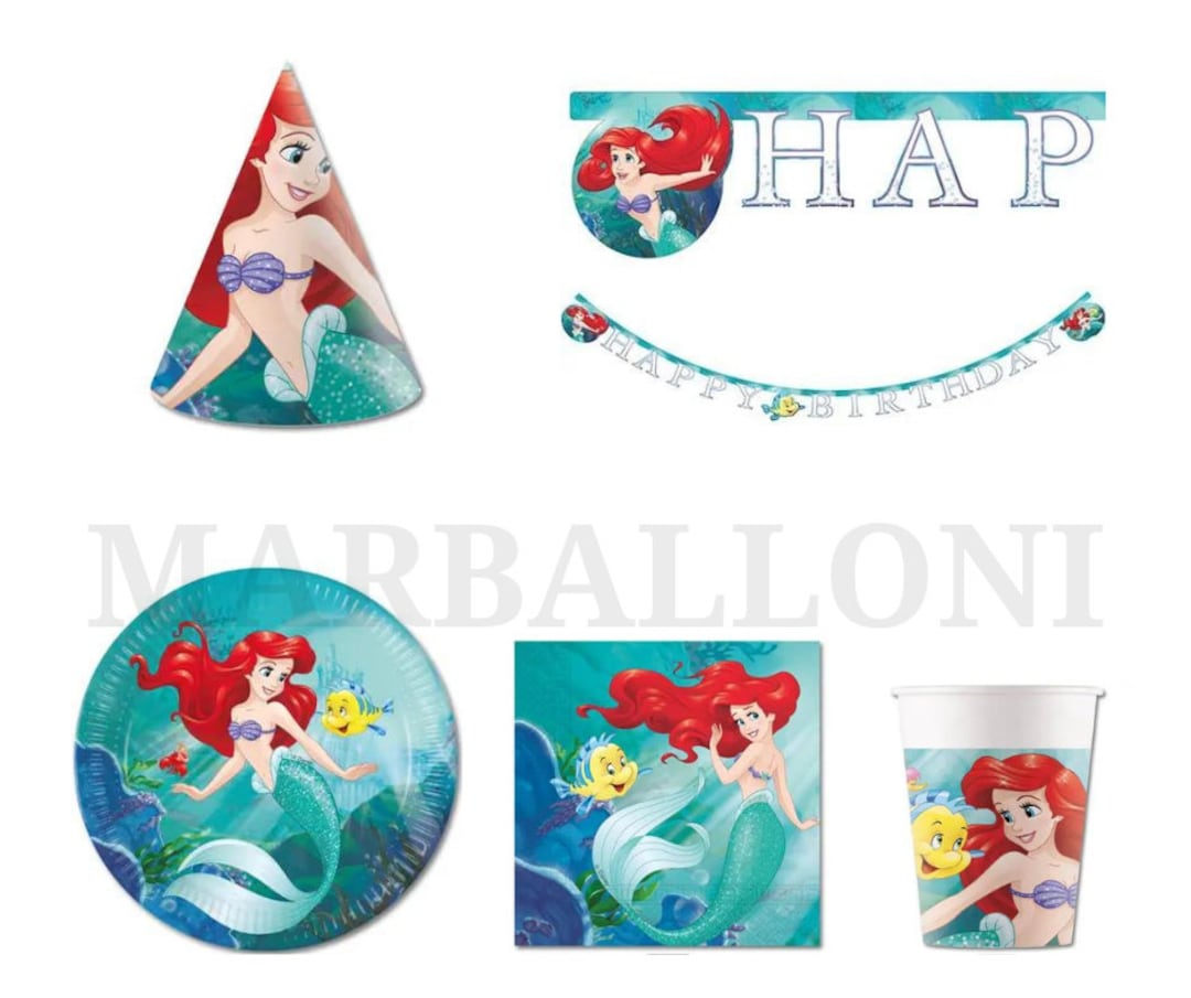 Meerjungfrau Teller – 8 Stück, Ca. 23 Cm Durchmesser | Aus Pappe Für Kinderparty & Deko