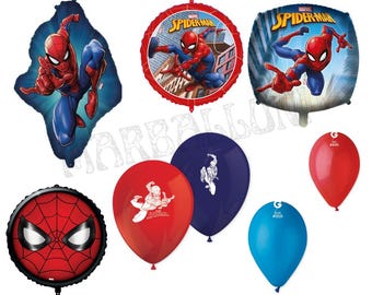 Globos de aluminio de Spiderman: globos redondos, estampados y de gran tamaño para decoración de fiestas.
