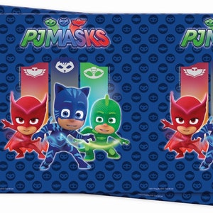 PJ Masks Party Decor Supplies, Owlette Gekko and Cat Boy balloons, Table ware, Invitaitions image 7