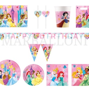 Prinses Live Your Story Feestdecoratie Benodigdheden Servies Ballonnen Servetten Borden Tafelkleed Banner Kopjes Uitnodigingen Prinses Folieballonnen