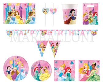 Princess Live Your Story Party Decor Supplies Tableware Balloons Napkins Plates Tablecover Banner Cups Invites Princess Foil Balloons