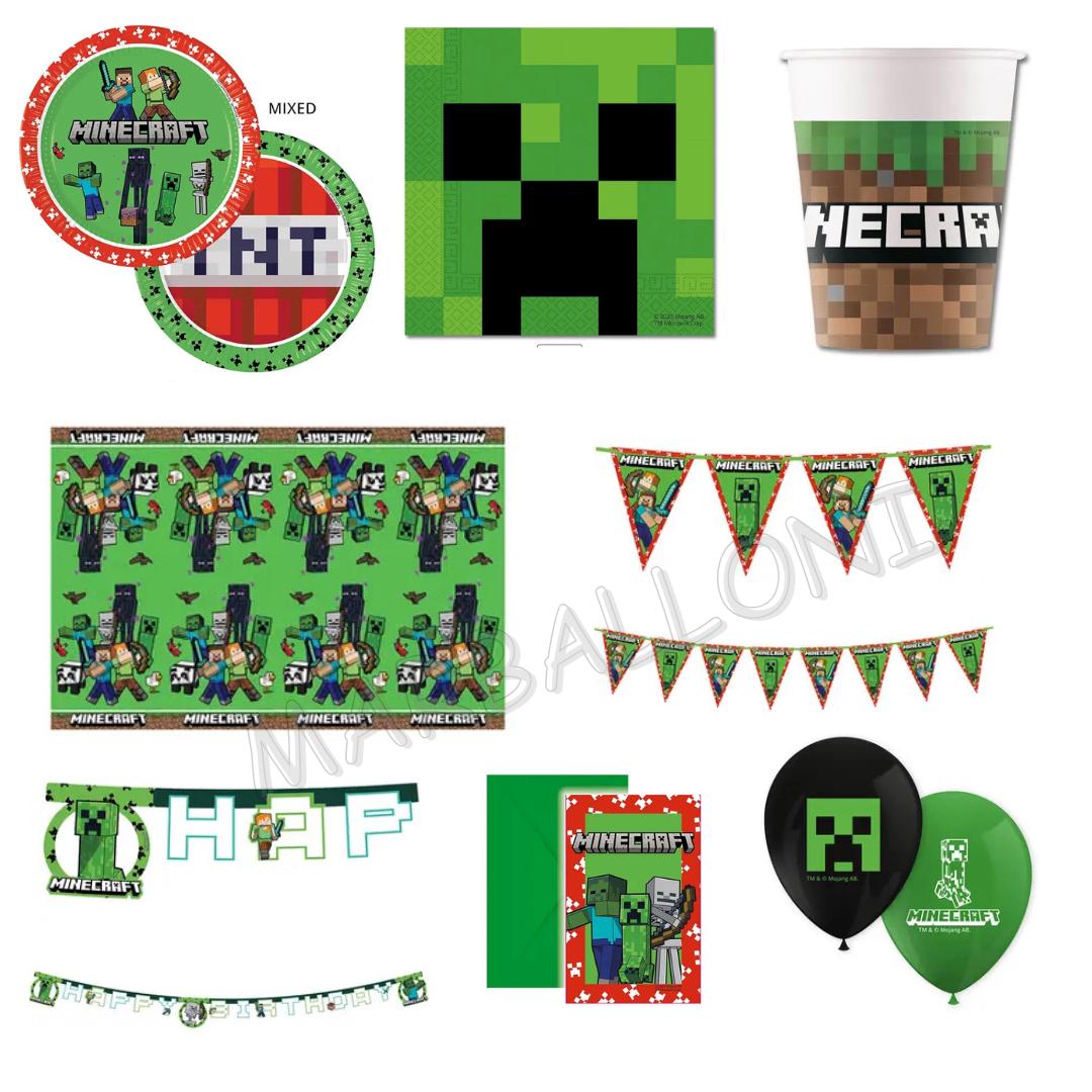 Minecraft Party Supplies Full Set