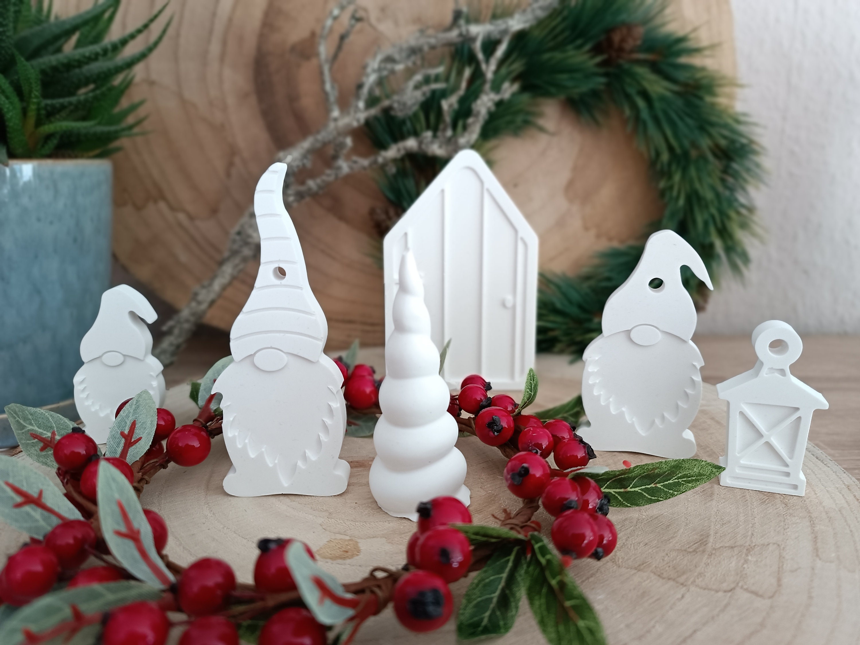 Keramik weihnachtsdeko | Weihnachtsmänner