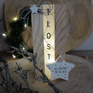 Geschenkset Lichtkiste "Trost" Kondolenzgeschenk, Trauer, Sterbefall, Beileid, Mitbringsel, Beerdigung, Anteilnahme, Trauergeschenk