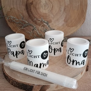 Geschenkset "Erinnerungslicht" Kondolenzgeschenk, Beileid, Anteilnahme, Trauern mit Kindern, Trauerfall, Mitbringsel, Trostlicht