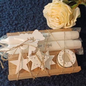 Geschenkset "Engel" Kondolenzgeschenk, Beileid, Trauerfall, Erinnerungslicht