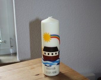 Baptismal candle "Noah's Ark"