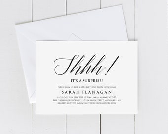 surprise invitation etsy