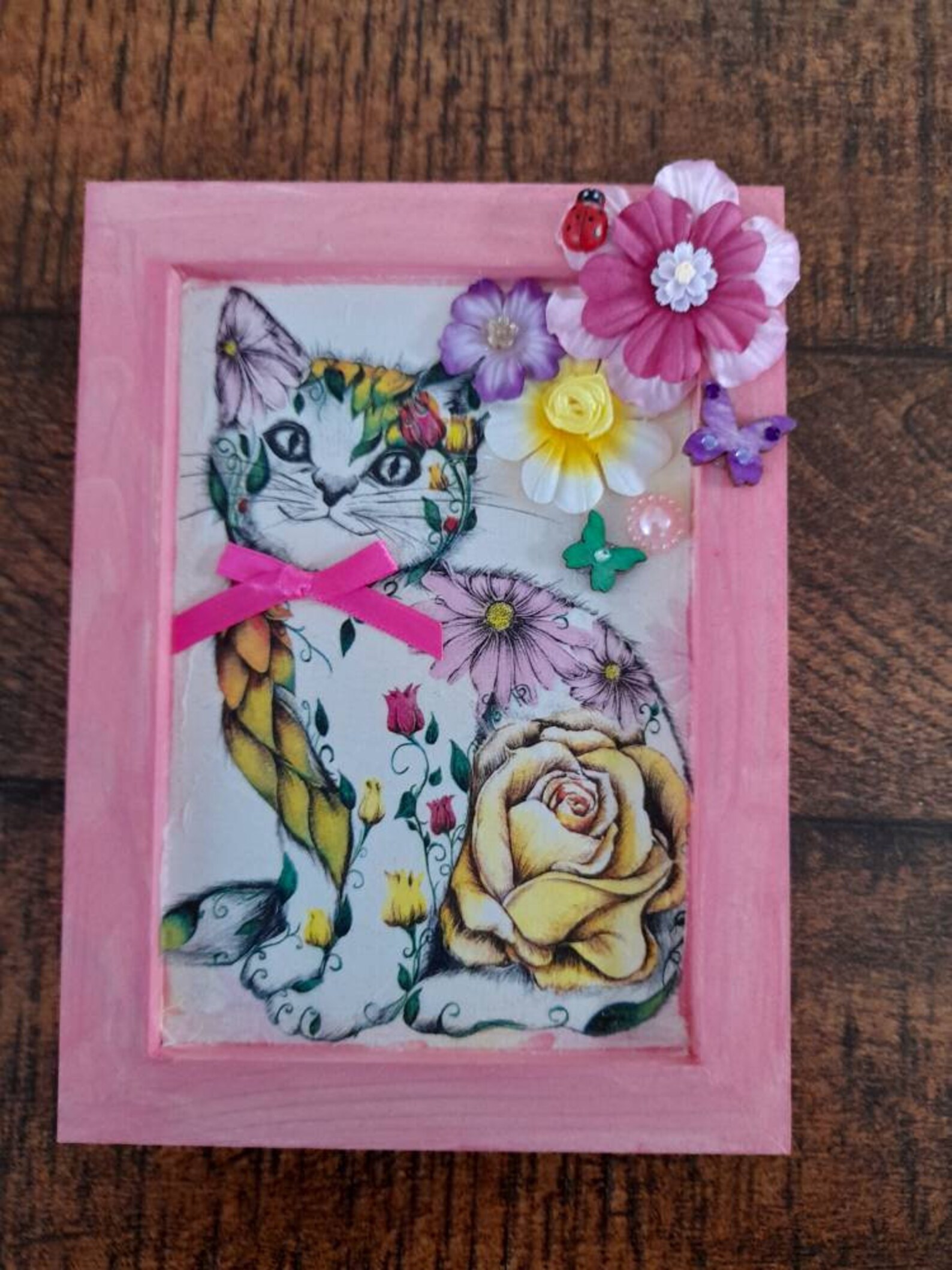 Handmade collage picture Etsy