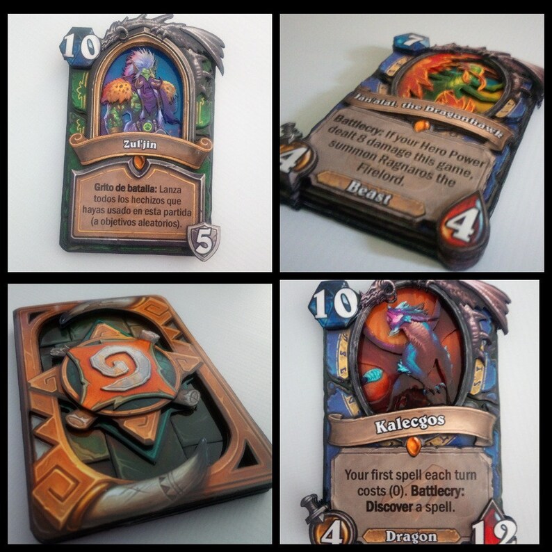 Custom 3D Hearthstone Card fanart Etsy
