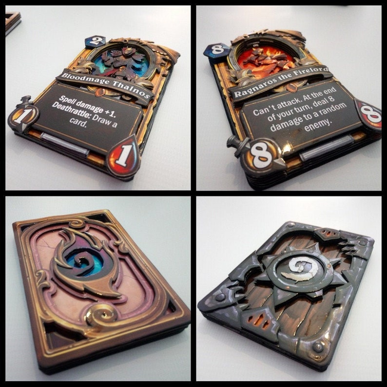 Custom 3D Hearthstone Card fanart Etsy