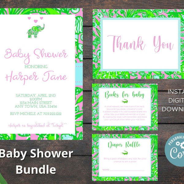 Lilly Pulitzer Invitation - Etsy