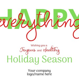 Happy Everything Card DIGITAL Printable - Happy Everything, Holiday ...