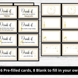 New Years Eve Game Drink If Game Printable New Year's Eve Game New ...