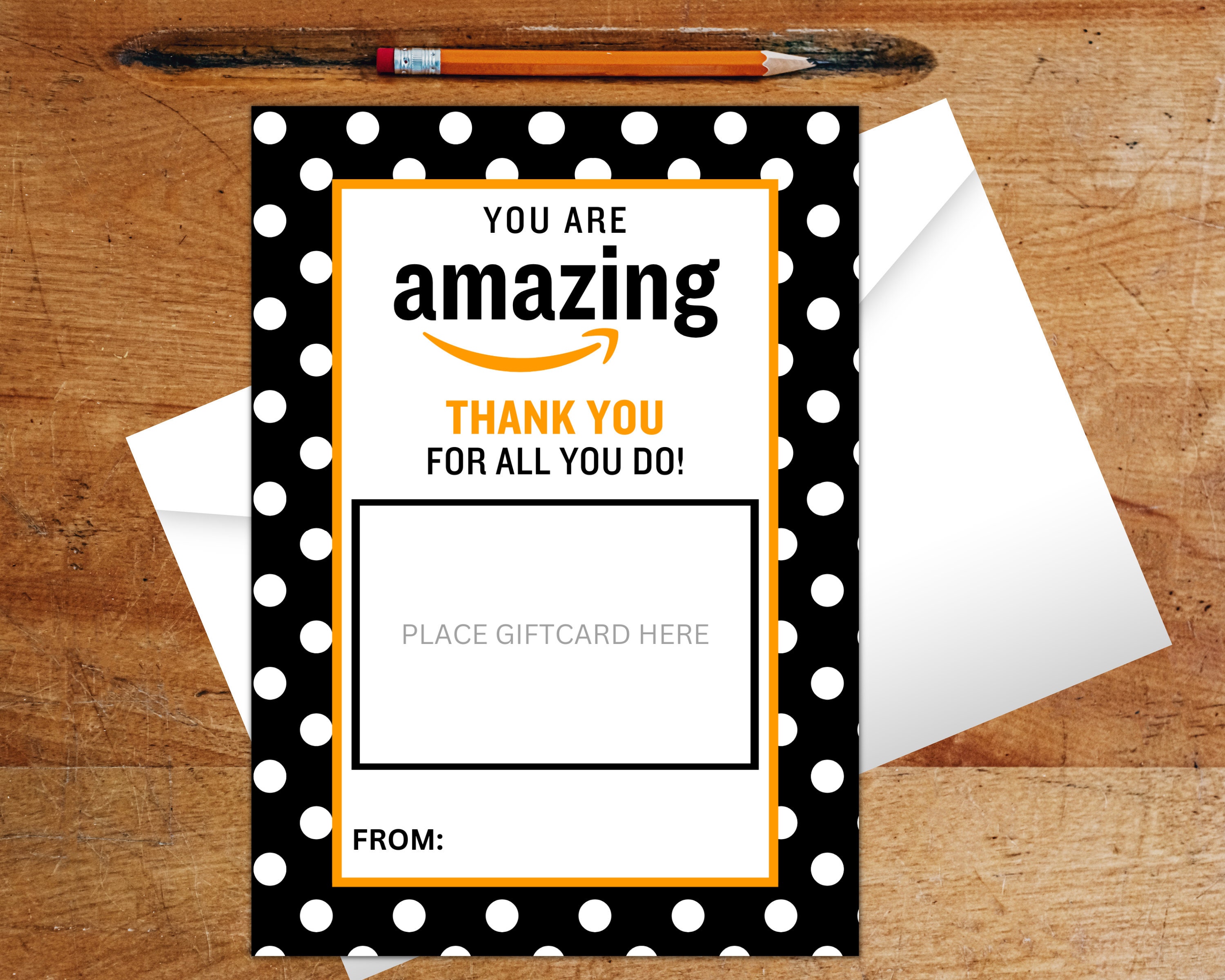 Amazon Gift Card Holder, Thanks for Being so Amazing, Thank You