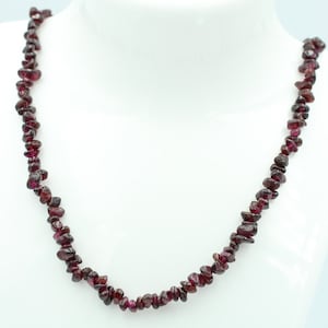 38 Carat Rhodolite Necklace Chain Chip Chain 925 Sterling Silver Gemstone