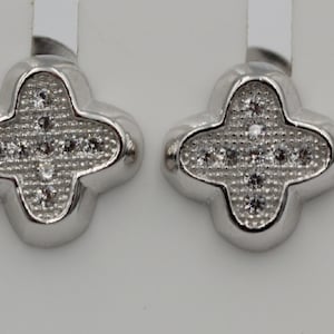 Stud earrings 925 Sterling silver with zirconia earrings silver earrings special items