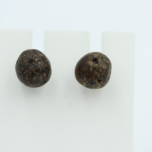 raw amber stud earrings 925 silver ball stud earrings unisex amber stud earrings